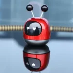 Cute Robot Car Air Freshener or Diffuser for Dashboard